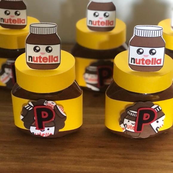 Mine Nutella Personalizada com apliques em camadas!