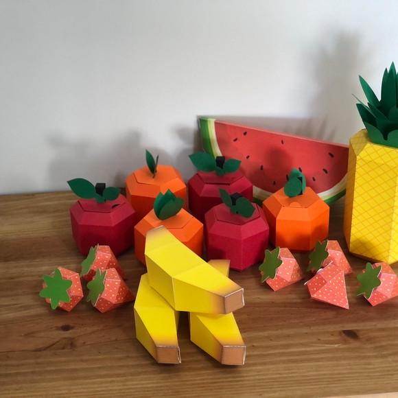 Morangos 3D Kit com 6 unidades!