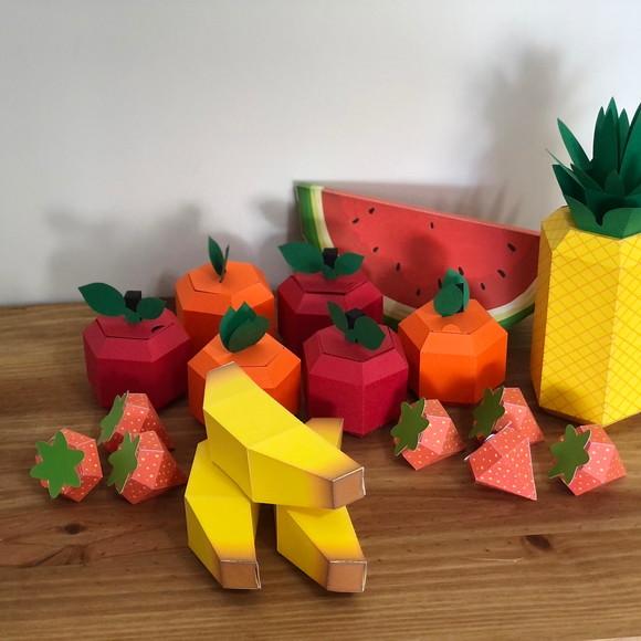 Morangos 3D Kit com 6 unidades!