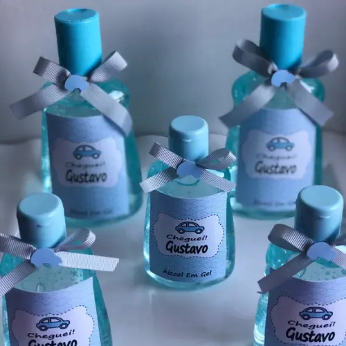 Álcool em Gel personalizado tema Carrinho para maternidade!