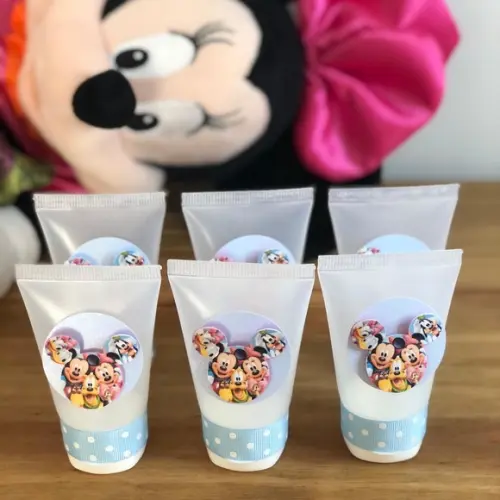 Bisnaga para Álcool em Gel Personalizada Turma do Mickey