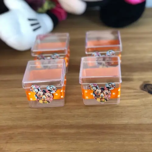 Caixa Acrílica Personalizada com o tema Turma do Mickey!