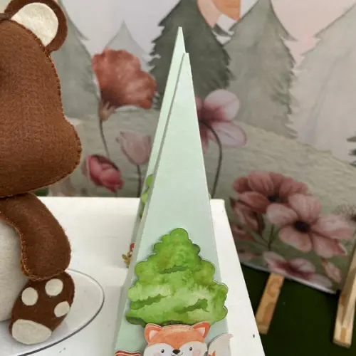 Caixa Cone Personalizada no Tema Bosque!