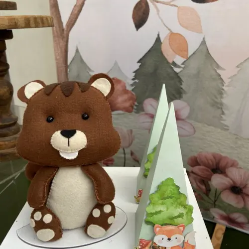 Caixa Cone Personalizada no Tema Bosque!