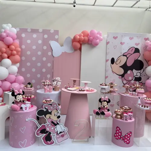 Caixa Cone Personalizada no Tema Minnie