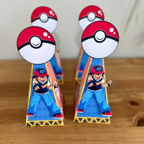 Caixa Cone Personalizada no Tema Pokémon!
