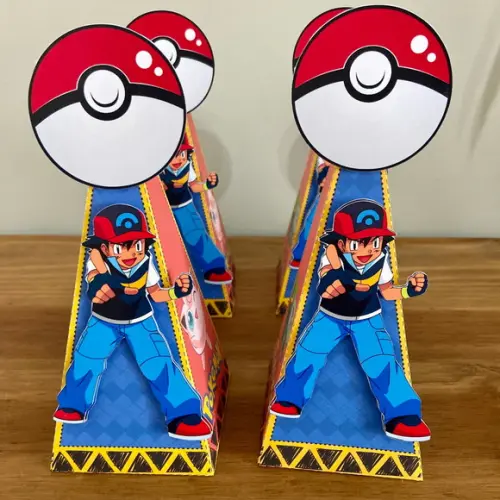 Caixa Cone Personalizada no Tema Pokémon!