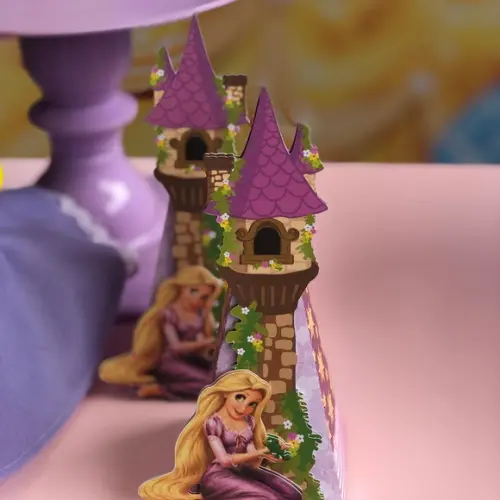 Caixa Cone Personalizada No Tema Rapunzel