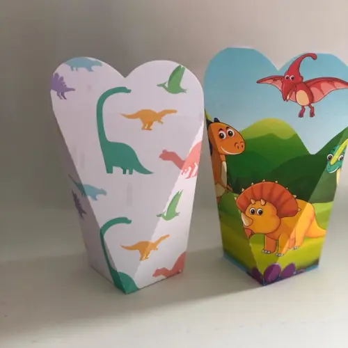 Caixa Coração Personalizada no tema Dinossauro!