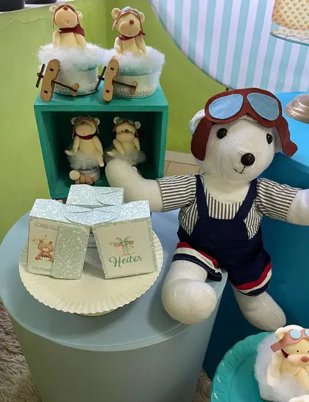 Caixa Cubo Personalizada no tema Urso Baloeiro!