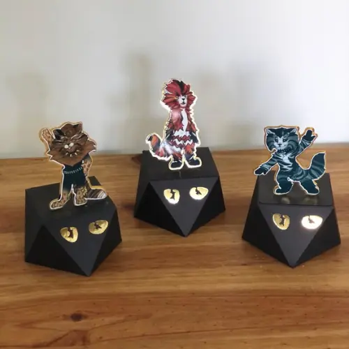 Caixa Diamante Personalizada No Tema Cats Broadway!