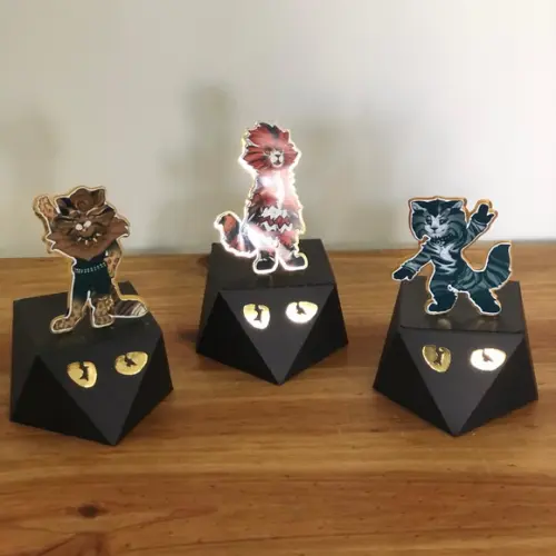 Caixa Diamante Personalizada No Tema Cats Broadway!