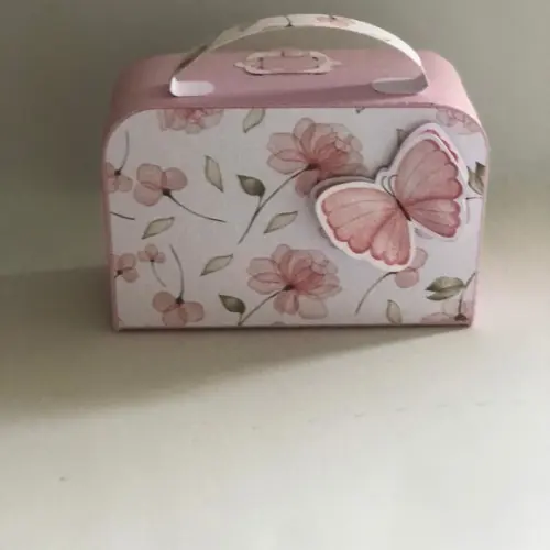 Caixa Lembrancinha Maleta Personalizada no Tema Jardim!