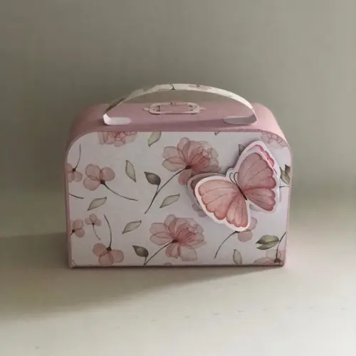 Caixa Lembrancinha Maleta Personalizada no Tema Jardim!
