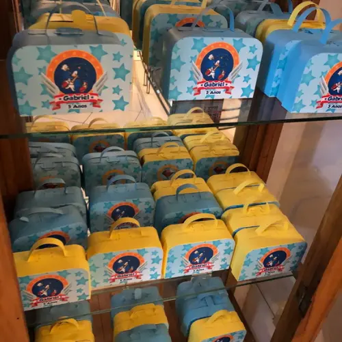 Caixa Lembrancinha Maleta Personalizada no Tema Sonic!