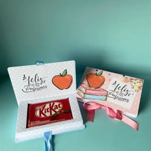 Caixa Livro Kitkat Personalizada No Tema Professores!