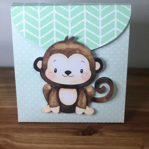 Caixa Lembrancinha Mochila Personalizada no tema Safari!