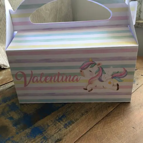 Caixa Maleta Personalizada no tema Unicórnio!!!