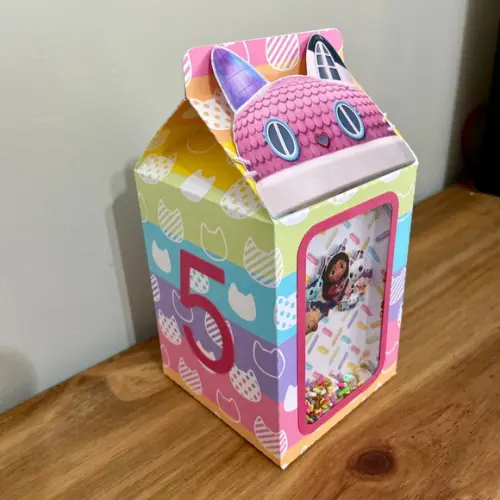 Caixa Milk com Shaker no Tema Casa Mágica da Gabby!!
