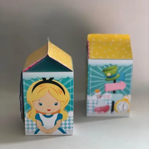 Caixa Milk Personalizada Alice no País das Maravilhas!!!