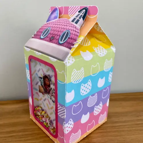Caixa Milk com Shaker no Tema Casa Mágica da Gabby!!