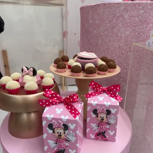 Caixa Milk Personalizada no Tema Minnie Rosa!!!