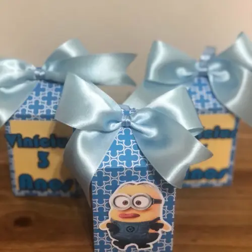 Caixa Milk Personalizada no tema Minions!