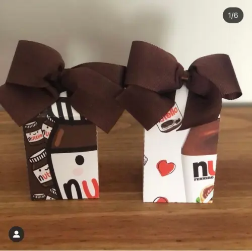 Caixa Milk Personalizada no tema Nutella