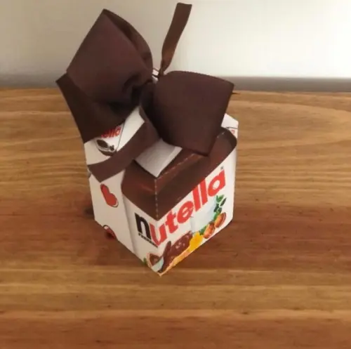 Caixa Milk Personalizada no tema Nutella