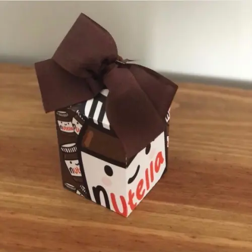 Caixa Milk Personalizada no tema Nutella