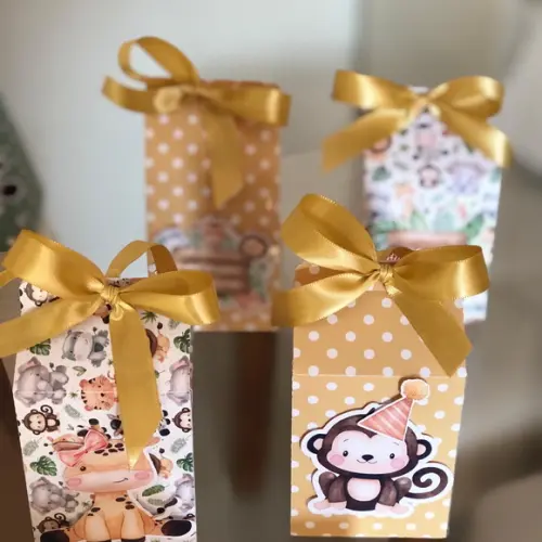 Caixa Milk Personalizada no tema Safari