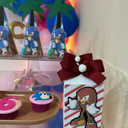 Caixa Milk Personalizada no Tema Sonic!