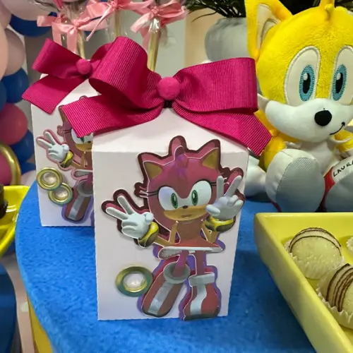 Caixa Milk Personalizada no Tema Sonic!