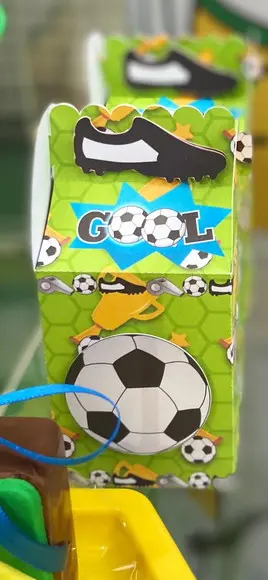 Caixa Milk Personalizada Tema Futebol Copa do Mundo Brasil!