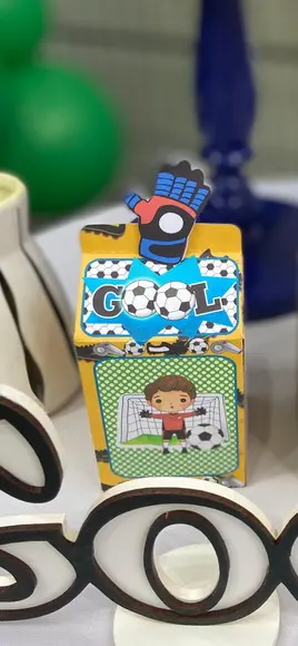 Caixa Milk Personalizada Tema Futebol Copa do Mundo Brasil!