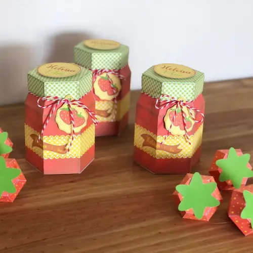 Caixa Pote de Geleia Personalizada no tema Frutinha!
