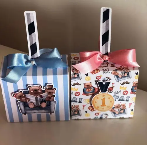 Caixa Picolé Personalizada no tema Dia dos Pais!