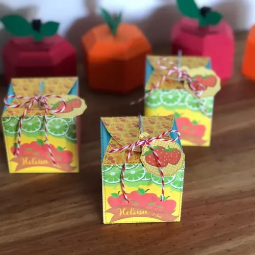 Caixa Sacola Personalizada no tema Frutinha!!!