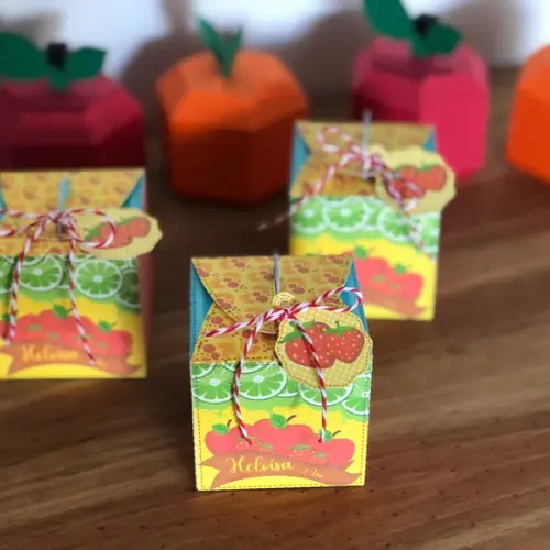Caixa Sacola Personalizada no tema Frutinha!!!