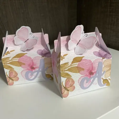 Caixa Sacola Personalizada no Tema Jardim!