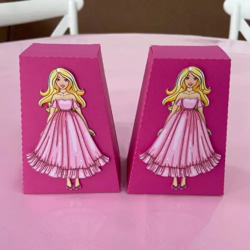 Caixa Sino Personalizada no Tema Barbie!