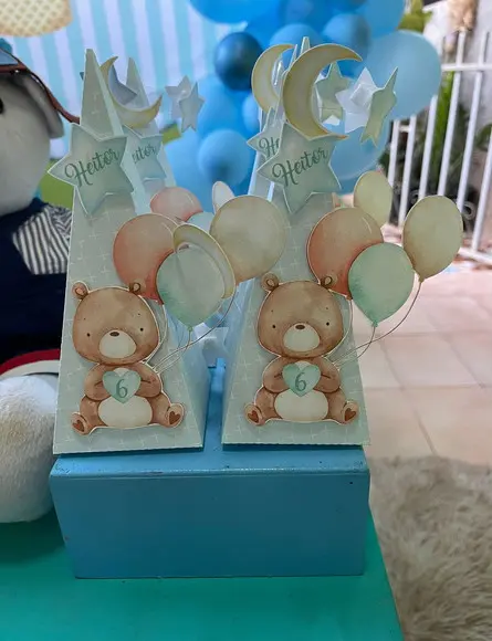 Caixas Cone Personalizada No Tema Urso Baloeiro