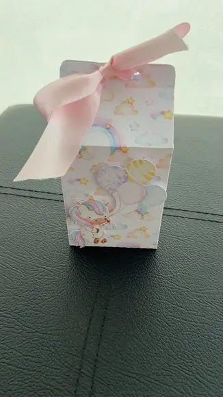 Caixas Milk Personalizada Unicórnio