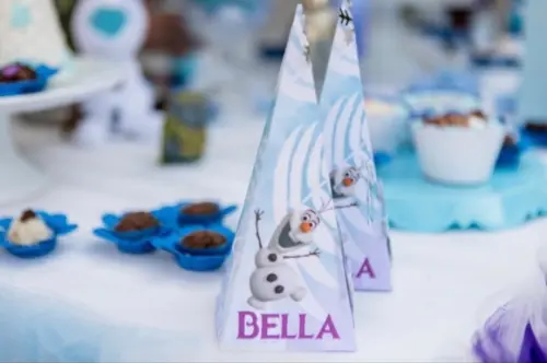 Caixas Cone Shaker Personalizada No tema Frozen