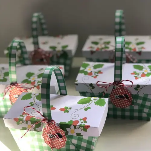 Cesta Piquenique Lembrancinha Personalizada