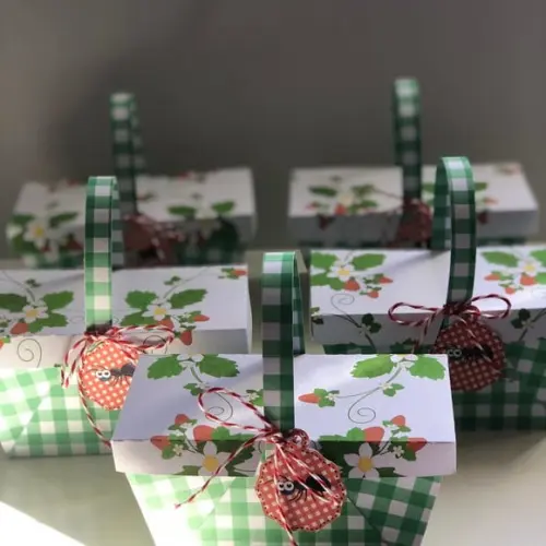 Cesta Piquenique Lembrancinha Personalizada