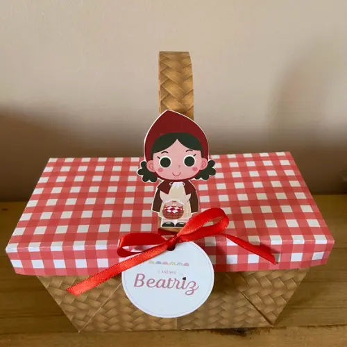 Cesta Piquenique Chapeuzinho Vermelho!