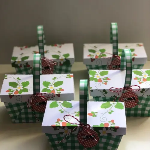 Cesta Piquenique Lembrancinha Personalizada