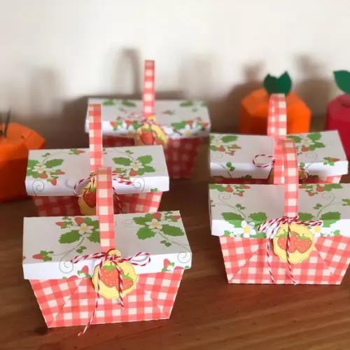 Cesta Piquenique Lembrancinha Personalizada