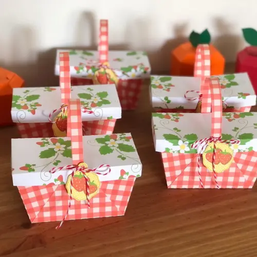 Cesta Piquenique Lembrancinha Personalizada